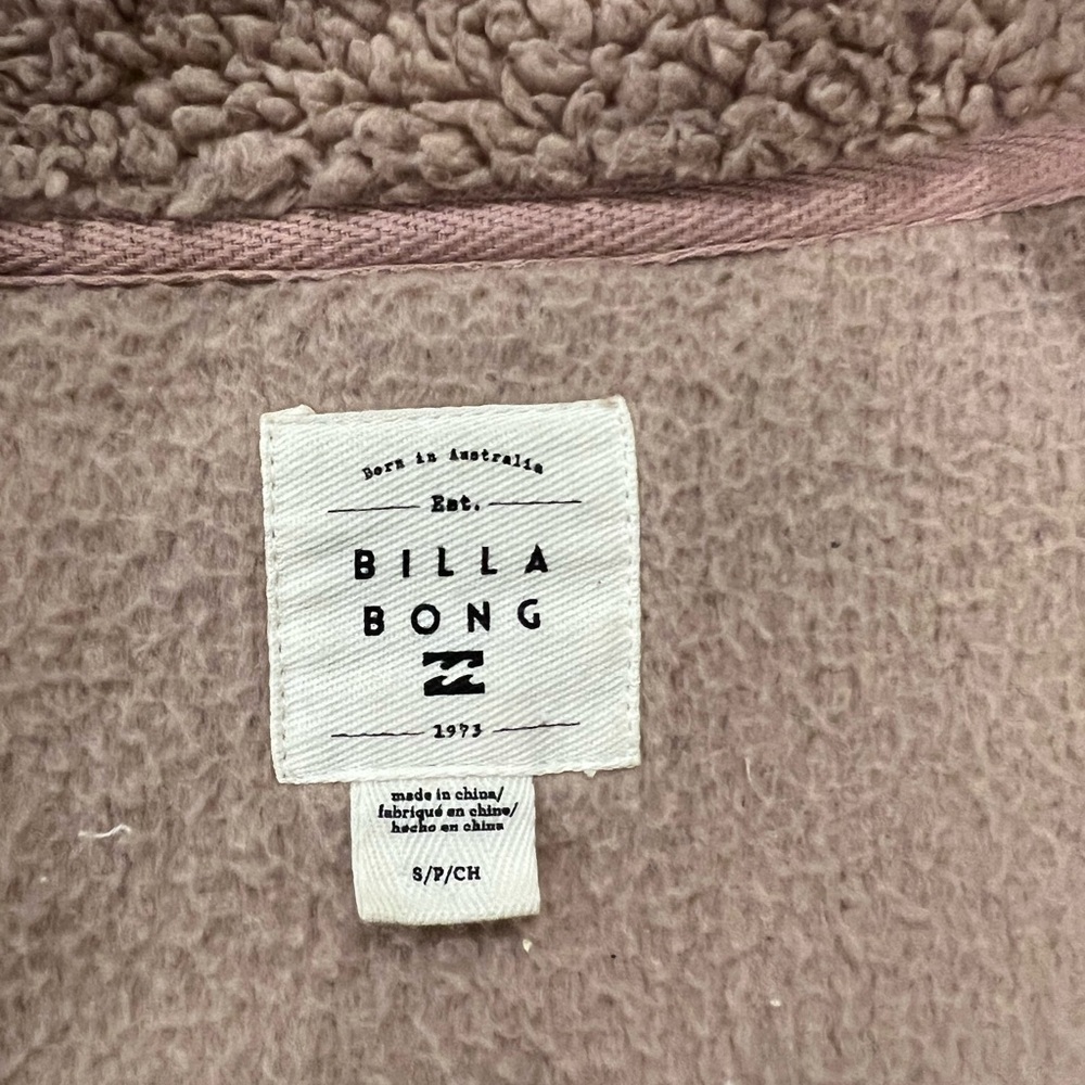 Billabong Teddy Jacket in Soft Pink